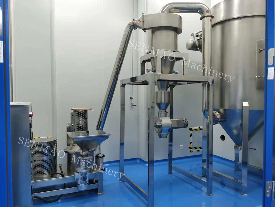 SUS304 SUS316L Ultra Fine Pulverizer Particle Size For Heat Sensitive ...