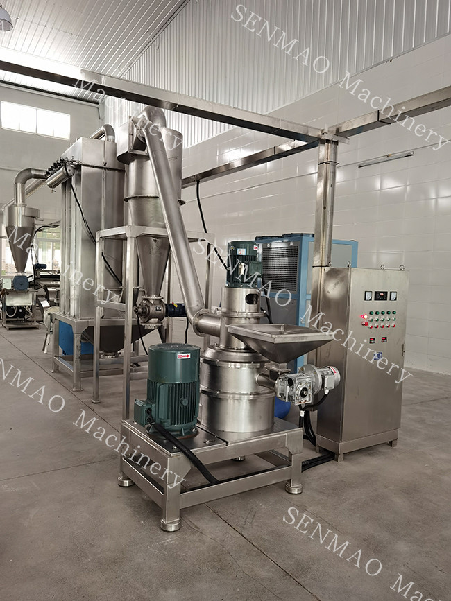 SUS304 SUS316L Ultra Fine Pulverizer Particle Size For Heat Sensitive ...